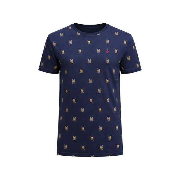 ラルフローレン メンズ ティーシャツ トップス Crest-print t-shirt Blue