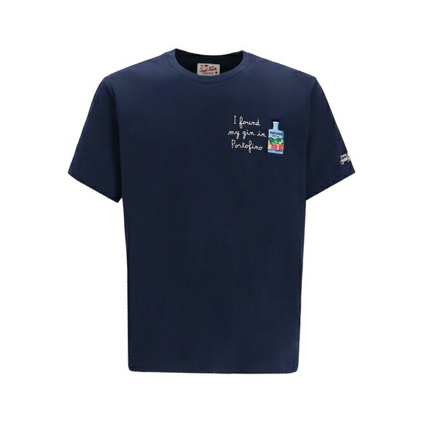 エムシーツーセイントバース メンズ ティーシャツ トップス Gin t-shirt Blue