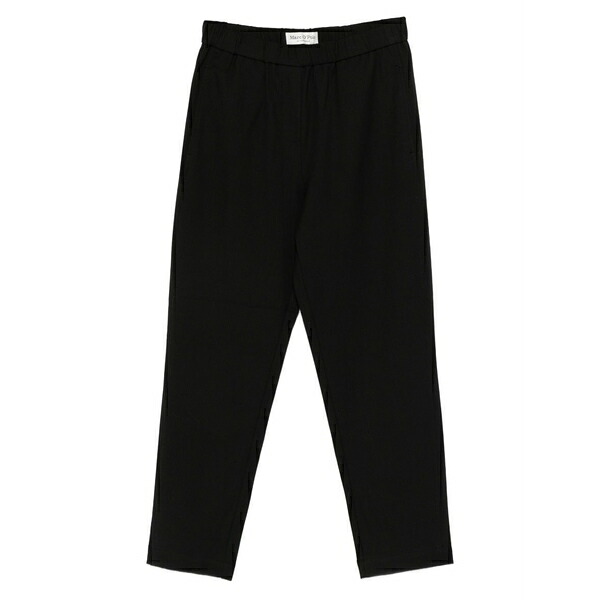 マルコポーロ レディース 心地よいズボン下 ボトムス Elastic-waistband trousers Black