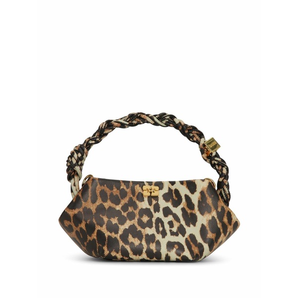ガニー レディース ハンドバック 御徒面子 Mini bou leopard-print bag Brown