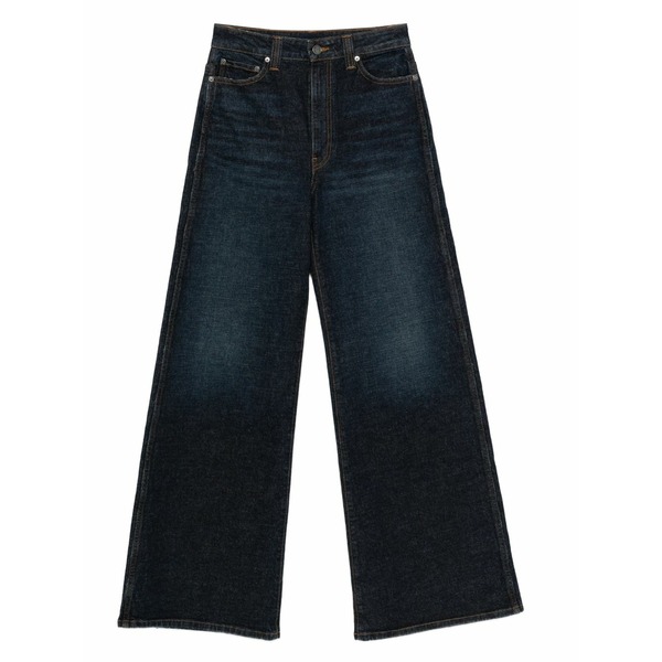 紙凧 レディース ジーンズズボン下 ボトムス Dane wide-leg jeans Blue
