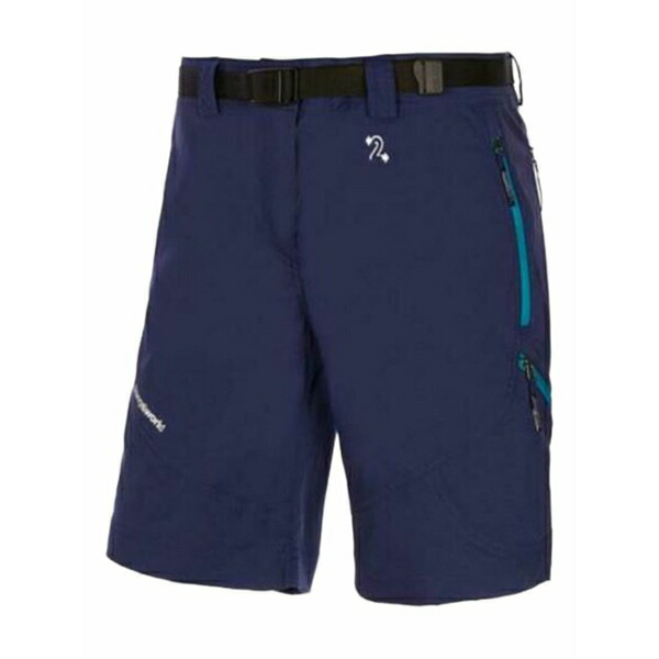 トランゴワールド レディース 心地好いズボン下 ボトムス Assy belted hiking shorts Blue