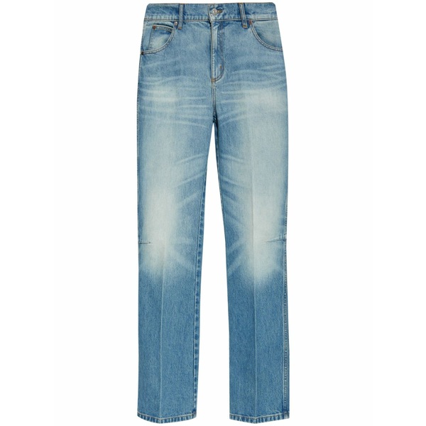 ヴィクトリア ベッカム レディース ジーンズズボン下 ボトムス High-rise straight-leg jeans Blue