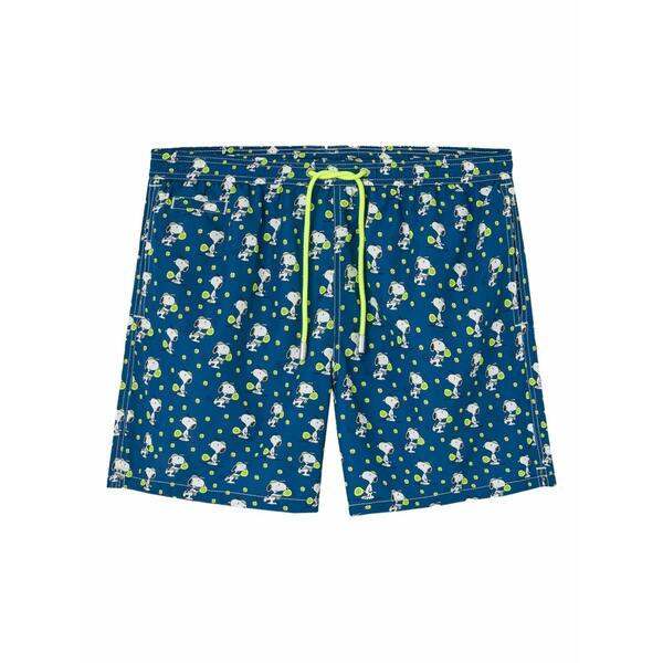 エムシーツーセイントバース メンズ 心地好いズボン下 ボトムス All-over printed swim shorts Blue