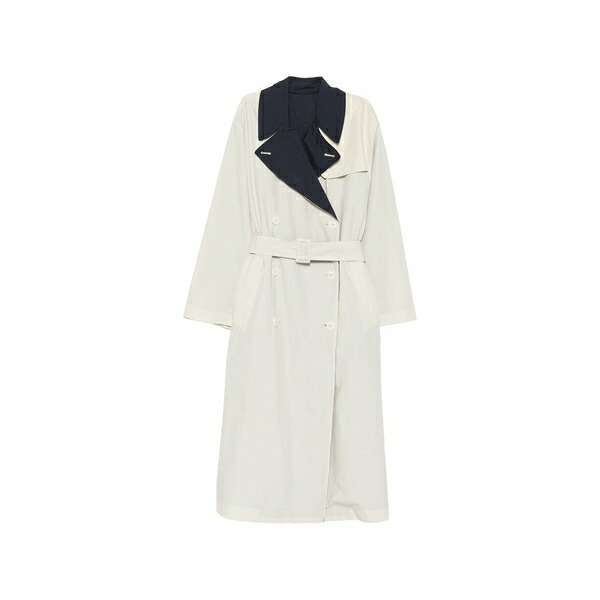 リプレー レディース 厚地の外套 アウター Double-breasted belted trench coat Neutrals