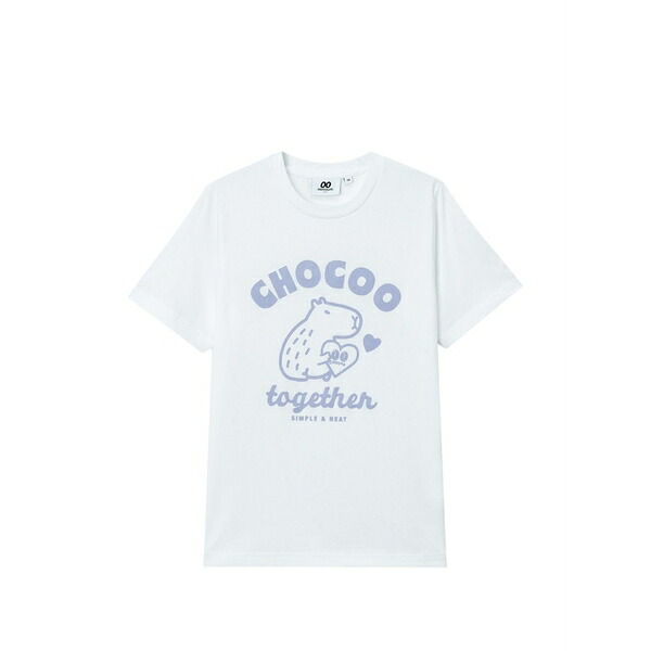 黒茶 レディース プルオーバー トップス Graphic-print t-shirt White