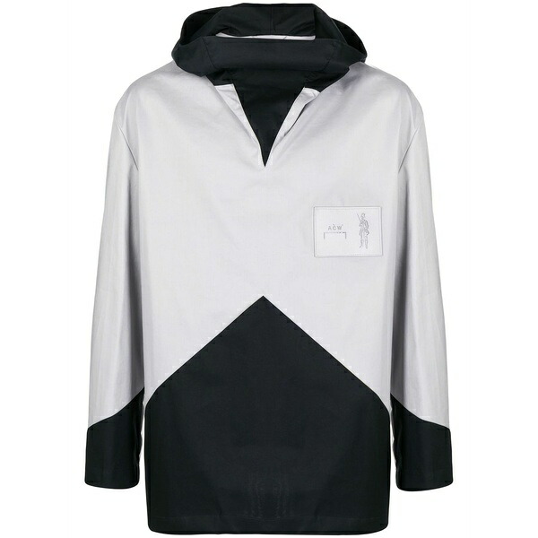 アコールドウォール メンズ 上衣＆上衣 アウター Geometric panelled windbreaker Grey