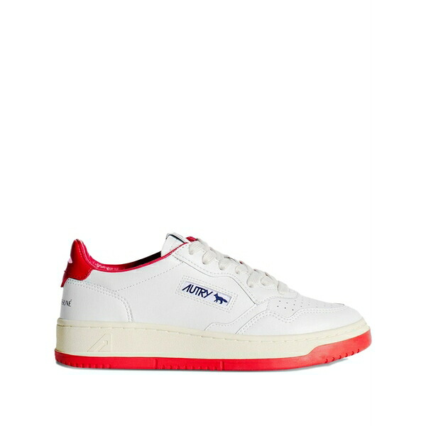 住み家 稲荷 レディース スニーカー シューズ X autry medalist fox-patch sneakers White