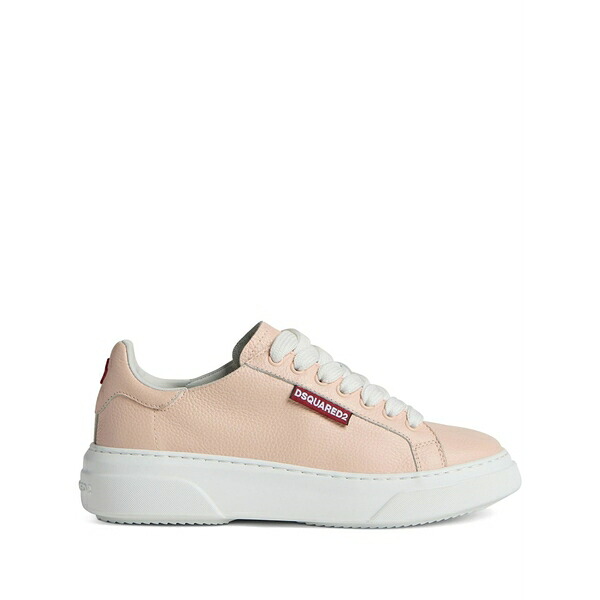 ディースクエアード レディース スニーカー シューズ Logo-embossed lace-up sneakers Pink
