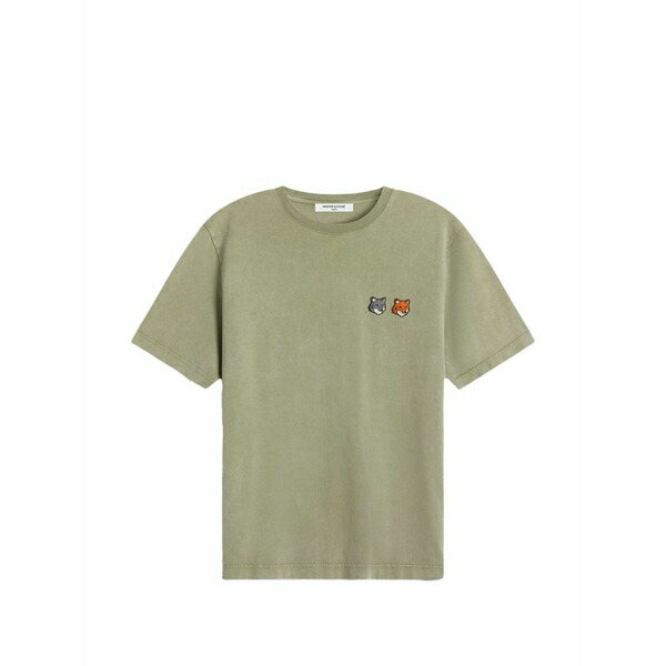 住み家 稲荷 メンズ ティーシャツ トップス Patch-appliqu￡ t-shirt Green