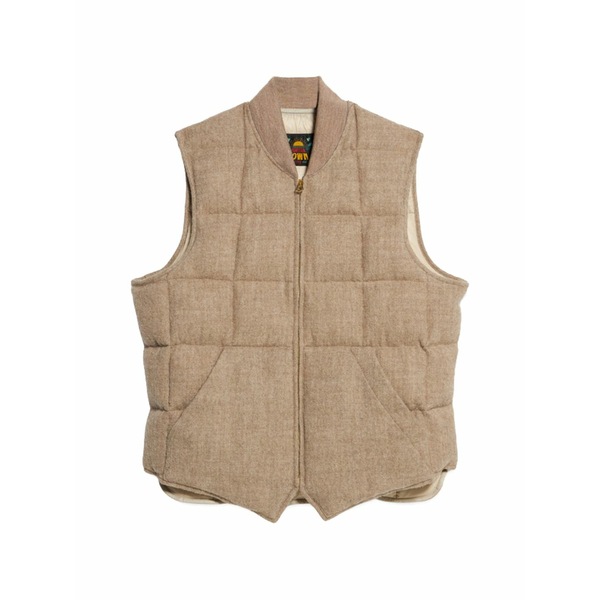 フォルテラ メンズ 上衣＆上衣 アウター Quilted zip vest Neutrals