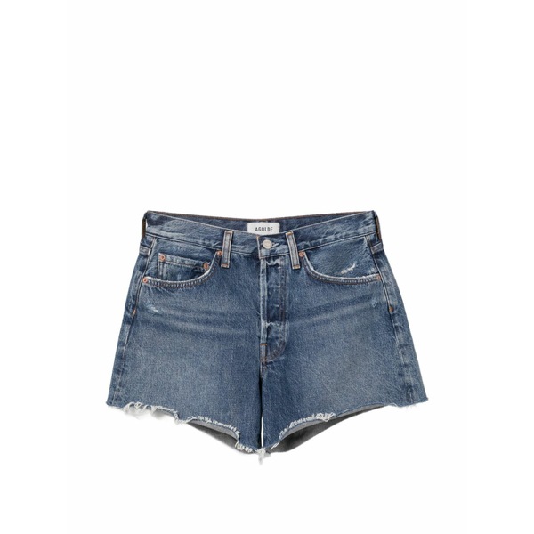 アゴルド レディース 心地よいズボン下 ボトムス Parker long shorts Blue
