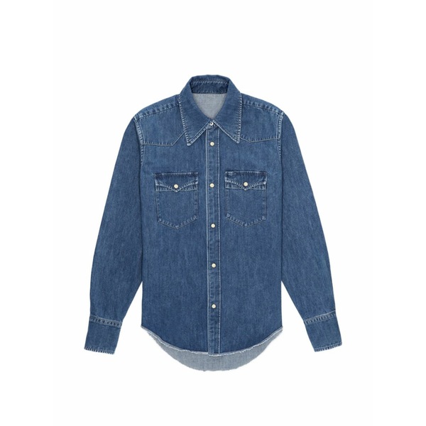 フォルテラ メンズ シャツ トップス Yellowstone denim western shirt Blue｜asty