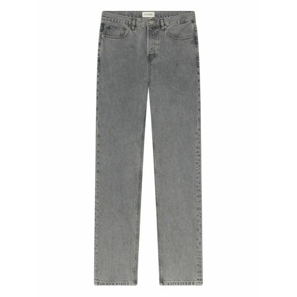 一こま メンズ ジーンズズボン下 ボトムス Five-pocket design straight jeans Grey