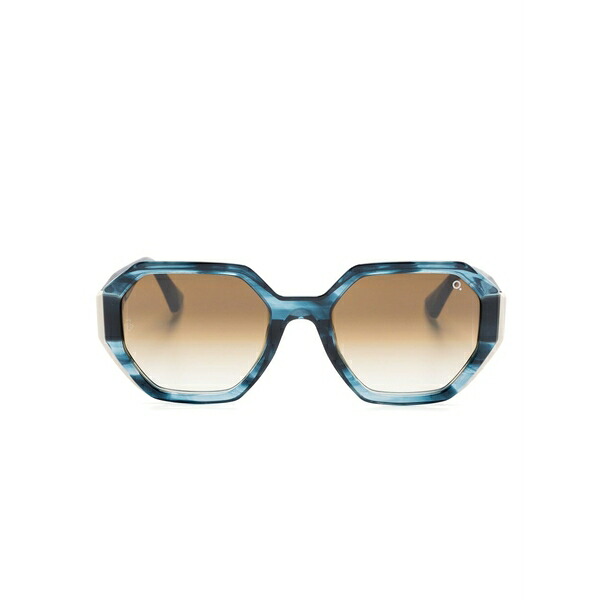 エトニアバルセロナ レディース 黒眼鏡＆アイウェア 付属物 Derroche geometric-frame sunglasses Blue