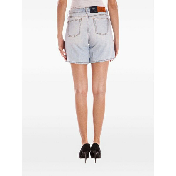ガント レディース ジーンズズボン下 ボトムス Light-wash five-pocket shorts Blue