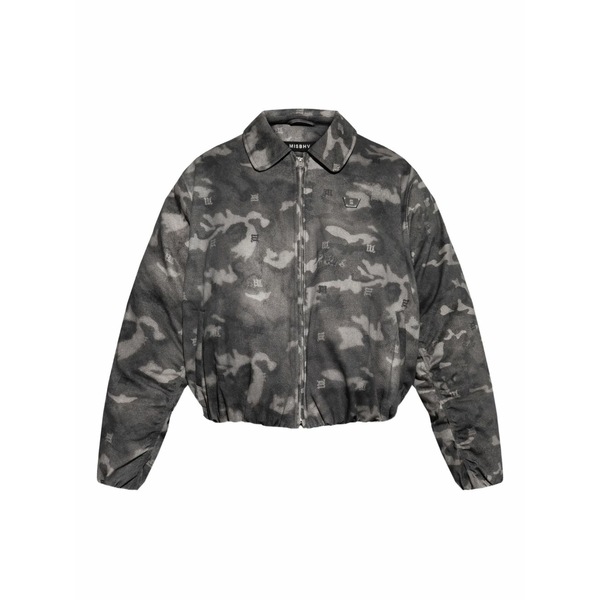 ミスビヘイブ メンズ 上衣＆上衣 アウター Camouflage-print bomber jacket Grey