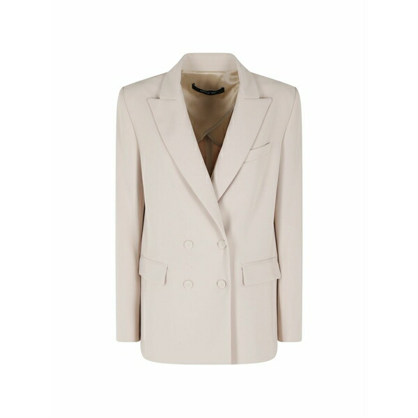 フェデリカ・トシ レディース 上衣＆上衣 アウター Double-breasted blazer Neutrals