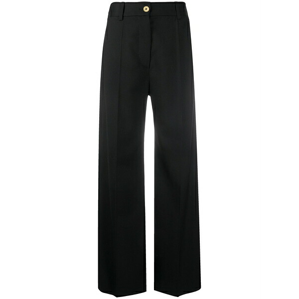 ジャンパトゥ レディース 心地よいズボン下 ボトムス Iconic wool trousers Black