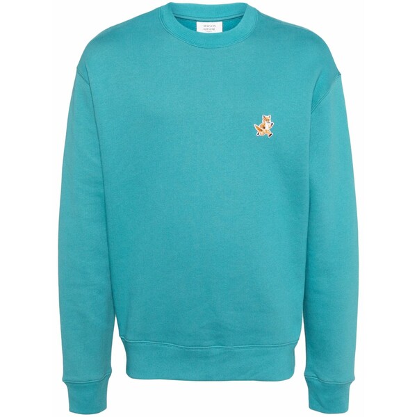 住み家 稲荷 メンズ パーカー・スウェットシャツ アウター Speedy fox patch sweatshirt Blue