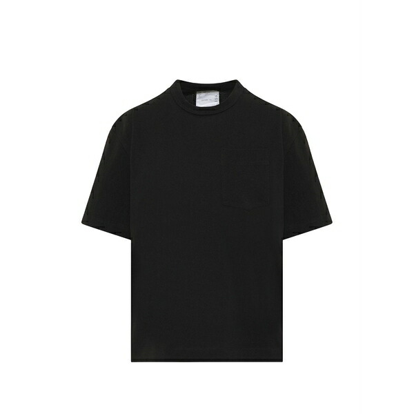 サカイ レディース Tシャツ トップス S cotton t-shirt Black|asty