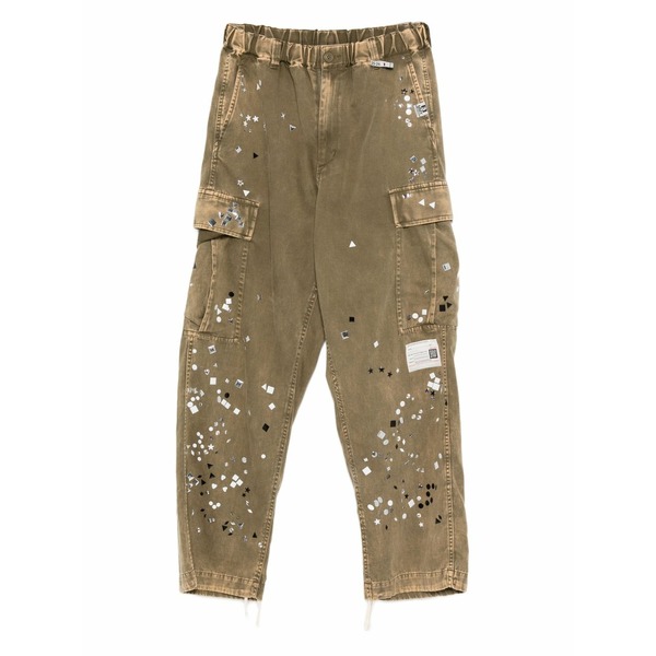 ミハラヤスヒロ レディース 心地よいズボン下 ボトムス Embellished trousers Green