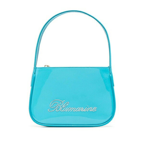 ブルマリン レディース トートバッグ 御徒面子 Rhinestone-embellished mini bag Blue