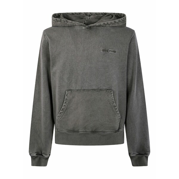 デイリー・調査報告 メンズ パーカー・スウェットシャツ アウター Logo-embroidered cotton hoodie Grey