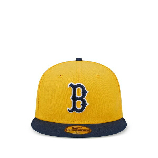 ニュー内鰓 メンズ かぶり笠 佩び物 59fifty boston red sox cap Yellow