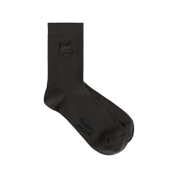 住み家 稲荷 メンズ ソックス アンダー御召しもの Appliqu￡ socks Brown