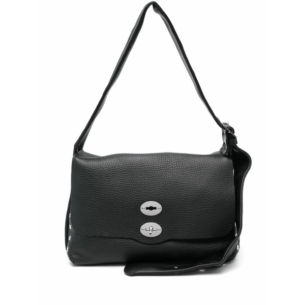 ザネラート レディース ショルダーバッグ 御徒面子 Medium postina shoulder bag Black