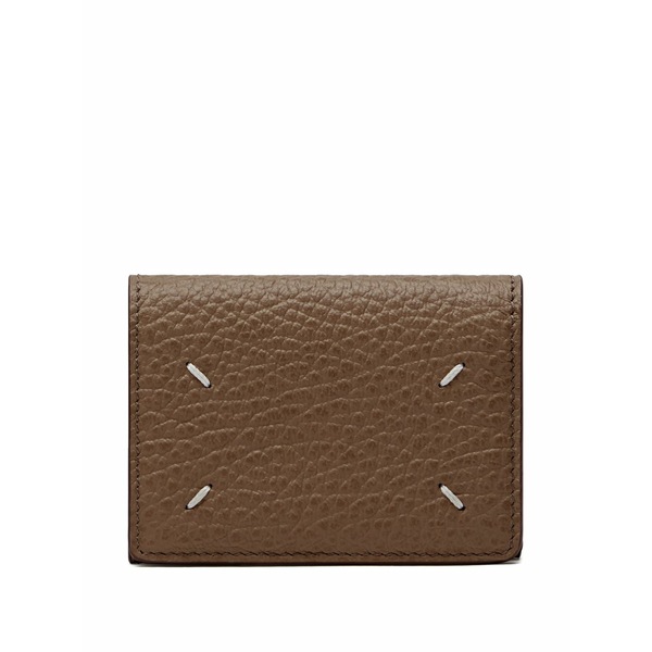 マルタンマルジェラ メンズ 金入れ 付属物 Four stitches leather wallet Brown