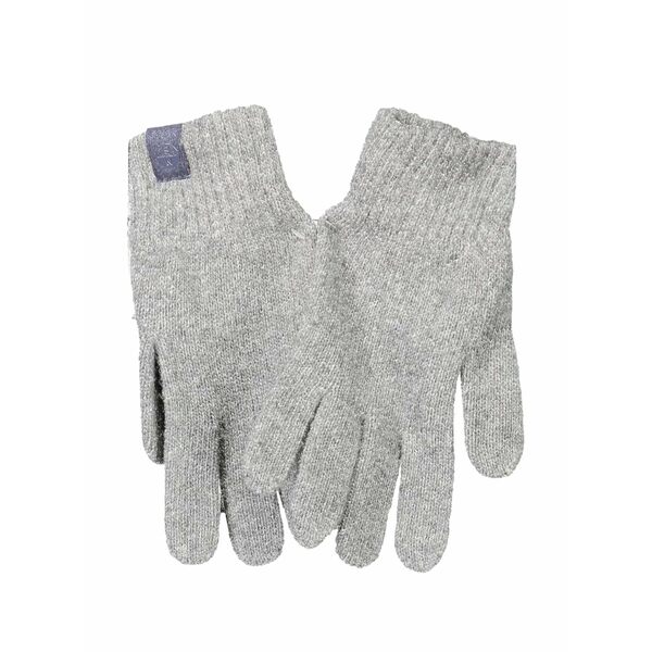 北の方大売り出し メンズ グローブ 添え物 Logo-patch knit gloves Grey