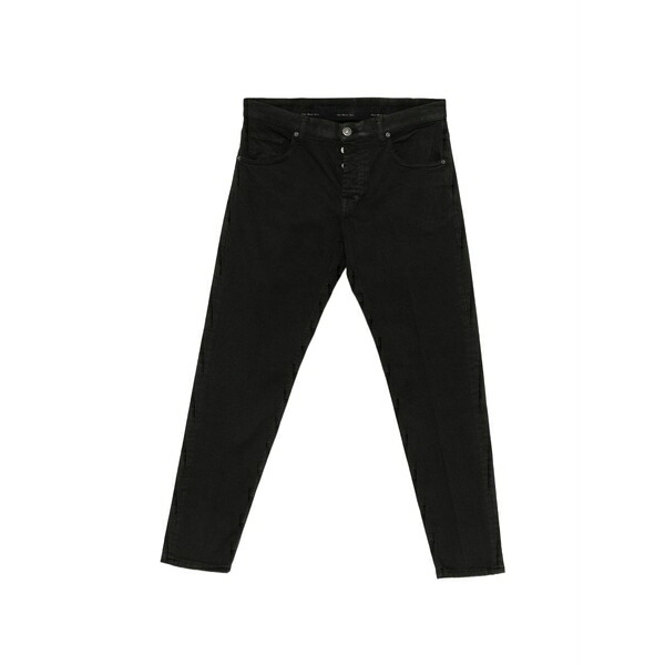 マイケル 電話を掛ける メンズ ジーンズズボン下 ボトムス Logo-patch jeans Black