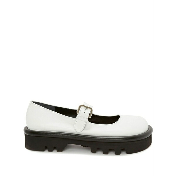 J.W.アンダーソン レディース スリッポン・ローファー シューズ Bumper-tube leather chunky mary janes White