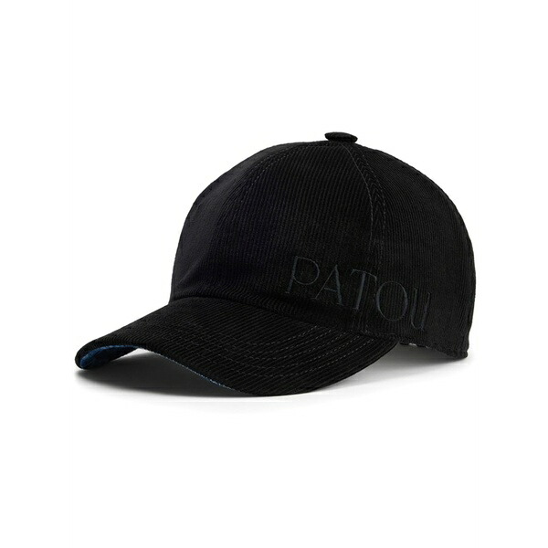 ジャンパトゥ メンズ 帽子 アクセサリー Logo-embroidered corduroy cap Black