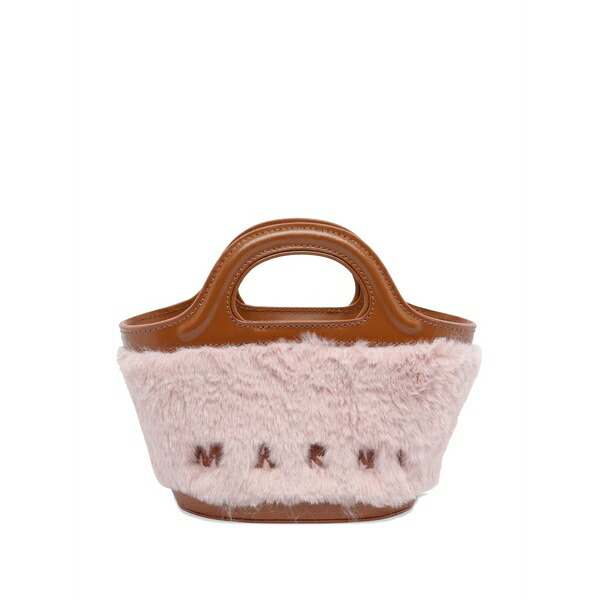 マルニ レディース ハンドバック 御徒面子 Trimmed leather mini bag Pink