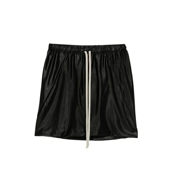 リックオウエンス レディース カジュアルパンツ ボトムス Drawstring-waistband shorts Black|asty