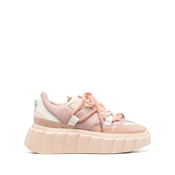 エージーエル レディース スニーカー シューズ Blondie platform lace-up sneakers Pink｜asty