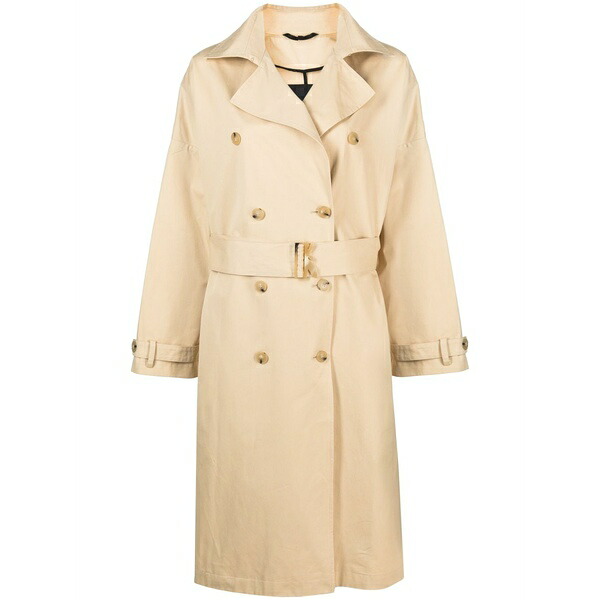 パトリツィア ペペ レディース 厚地の外套 アウター Double-breasted cotton coat Neutrals
