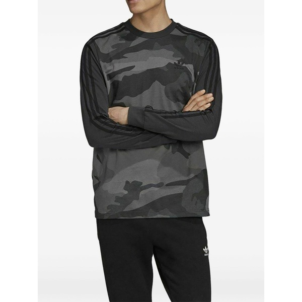 アディダス メンズ パーカー・スウェットシャツ アウター Long-sleeve sweatshirt Grey｜asty