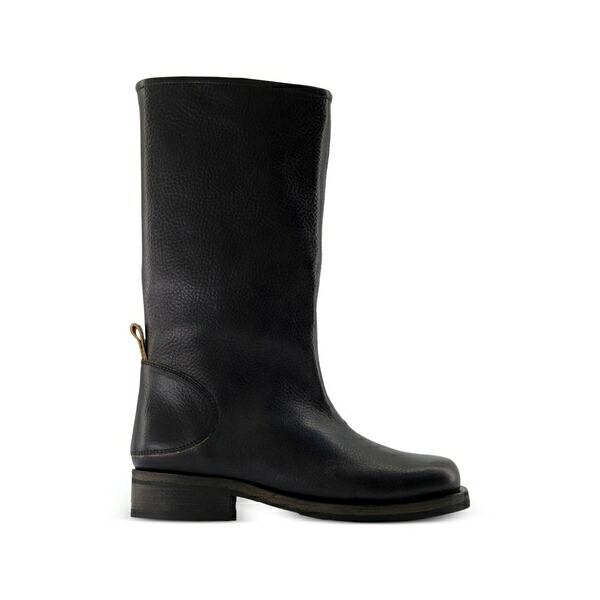アワーレガシー レディース ブーツ シューズ Haul camion almond toe leather boots Black｜asty