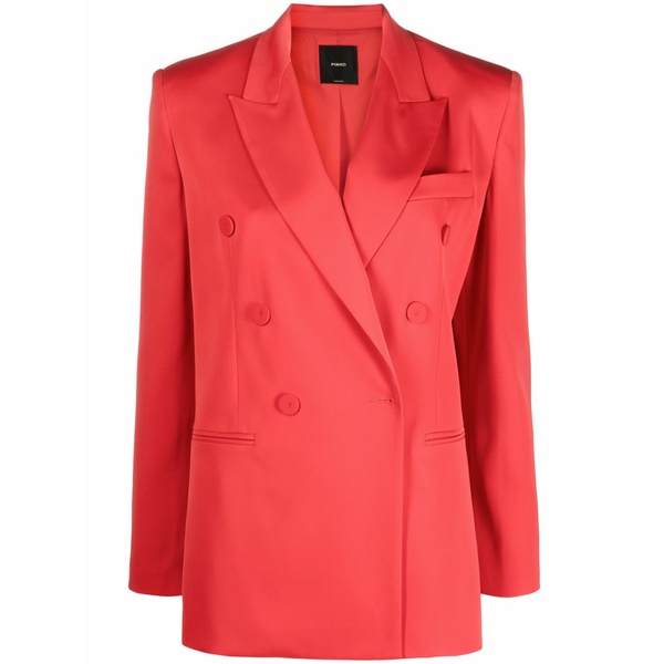 ピンコ レディース ジャケット＆ブルゾン アウター Envers satin blazer Red｜asty