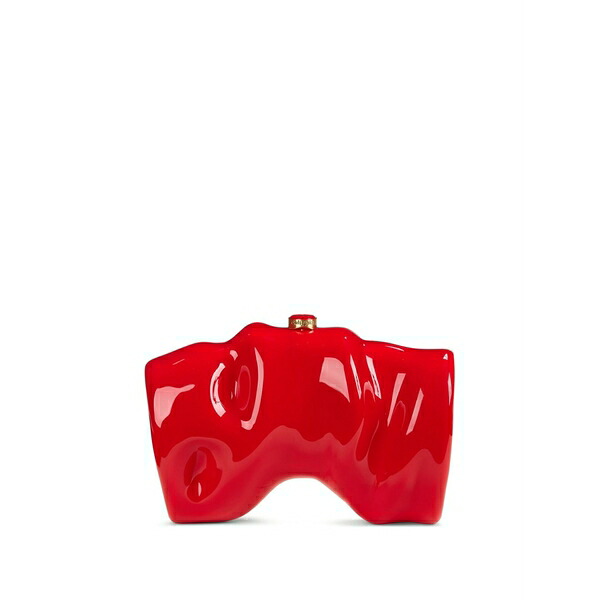 カルトガイア レディース クラッチバッグ バッグ Scrunch clutch bag Red|asty