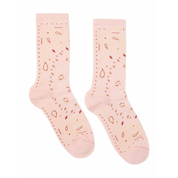 アラヌイ レディース ソックス アンダーお召しもの Bandana socks Pink