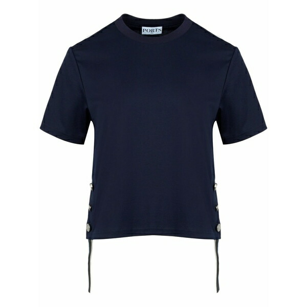 ポーツ 1961 レディース プルオーバー トップス Comfort cotton t-shirt  Blue