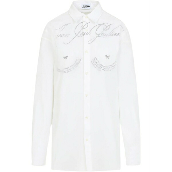 ジャンポール ゴルチエ メンズ シャツ トップス Cotton shirt White｜asty
