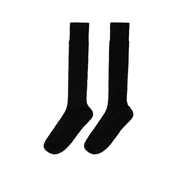 ヴァレンティノ ガラヴァーニ レディース ソックス アンダー御召しもの Ribbed socks Black