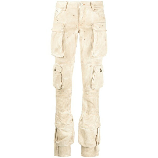 ジ アティコ レディース カジュアルパンツ ボトムス Essie marbled cargo pants Neutrals｜asty