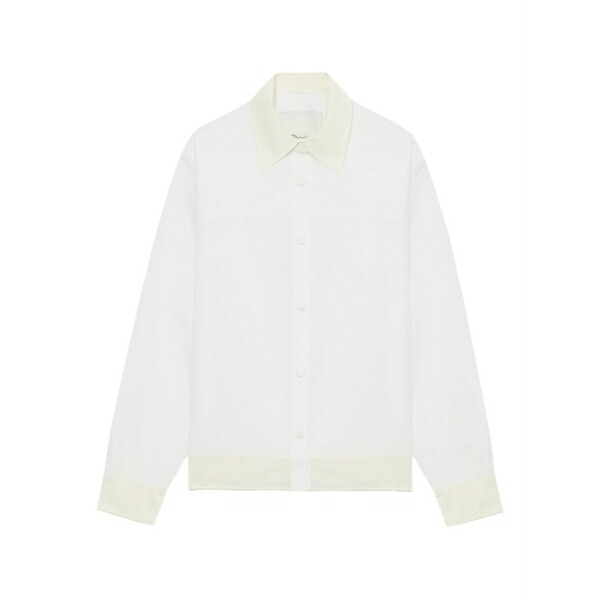 スリーワンフィリップリム レディース シャツ トップス Long-sleeve button-down shirt White｜asty